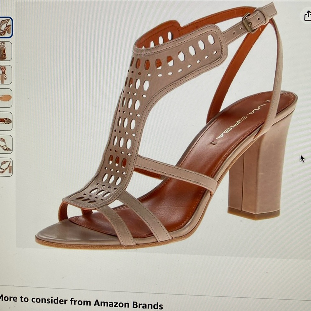Via Spiga Womens Fala heeled nude sandal size  7